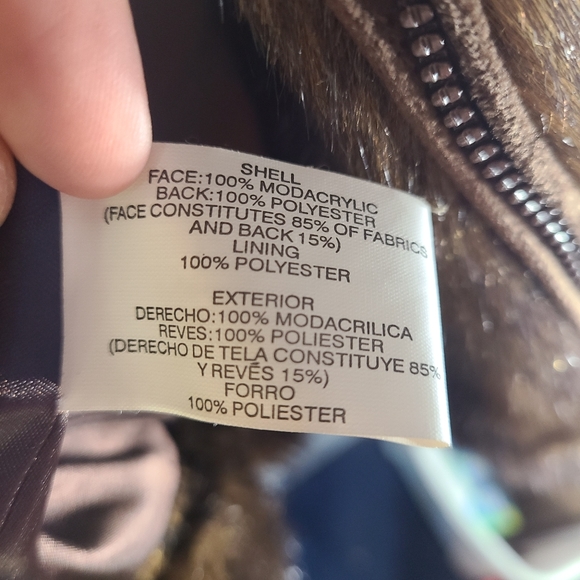 Kathy Ireland Faux minx fur jacket - Picture 6 of 7